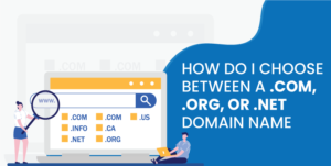 How do I choose Between a .com, .org, or .net Domain Name?